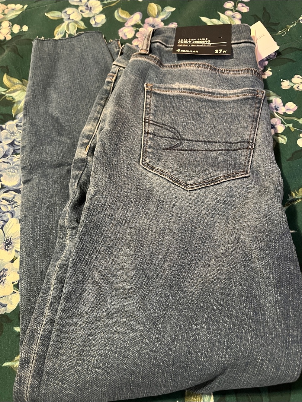 American Eagle Outfitters Light Blue Straight Leg Women's Jeans
